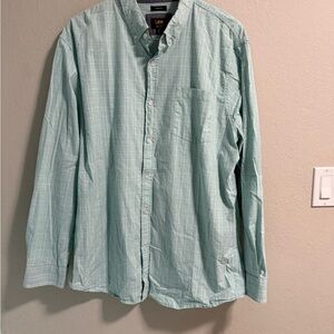 Lee Men’s XXL Plaid Button Down Shirt Stretch Cotton